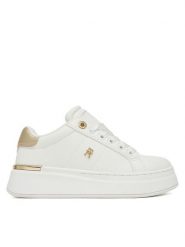 Tommy Hilfiger Sneakersy T3A9-34253-1355 M Biały. Białe buty sportowe dziewczęce Tommy Hilfiger, bez wzorów, ze skóry, bez zapięcia. Za 399.99 zł.