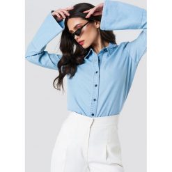 NA-KD Jeansowa koszula z szerokimi rękawami - Blue. Niebieskie koszule damskie NA-KD, z jeansu. Za 80.95 zł.
