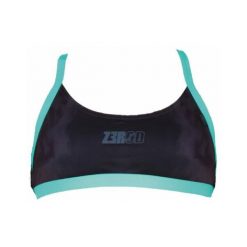 Damski top do kostiumu kąpielowego Z3R0D. Czarne topy damskie ZEROD, s, bez wzorów, z materiału, bez kołnierzyka, bez ramiączek. Za 282.50 zł.