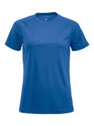 Clique Premium Active-T Women funkcjonalna koszulka. Niebieskie koszulki sportowe damskie CLIQUE, m, bez wzorów, z meshu, bez kołnierzyka, bez ramiączek. Za 126.84 zł.