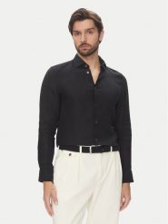 Marc O'Polo Koszula 524 7428 42460 Czarny Shaped Fit. Czarne koszule męskie Marc O'Polo, m, bez wzorów, ze lnu, bez kołnierzyka, bez ramiączek. Za 299.99 zł.