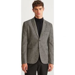 Marynarka w jodełkę slim fit - Szary. Marynarki męskie marki Giacomo Conti. W wyprzedaży za 199.99 zł.