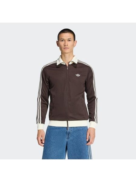 Adidas Bluza adicolor Classic KE1665 Brązowy Slim Fit. Brązowe bluzy męskie Adidas, m, bez wzorów, z syntetyku, bez kaptura. Za 329.99 zł.