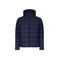 Kurtka puchowa JOTT John. Niebieskie kurtki męskie jott, m, bez wzorów, z puchu, bez kaptura. W wyprzedaży za 842.50 zł.