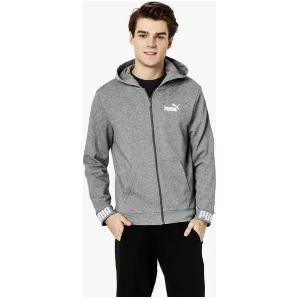 Puma Bluza Amplified Tr , szary, rozmiar L. Szare bluzy męskie Puma, l, bez wzorów, z materiału, z kapturem. W wyprzedaży za 199.99 zł.