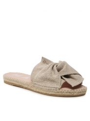 Manebi Espadryle Oragnic Hemp Sandals With Knnot O 7.1 JK Beżowy. Brązowe espadryle damskie Manebi, bez wzorów, z materiału, bez obcasa. Za 589.99 zł.