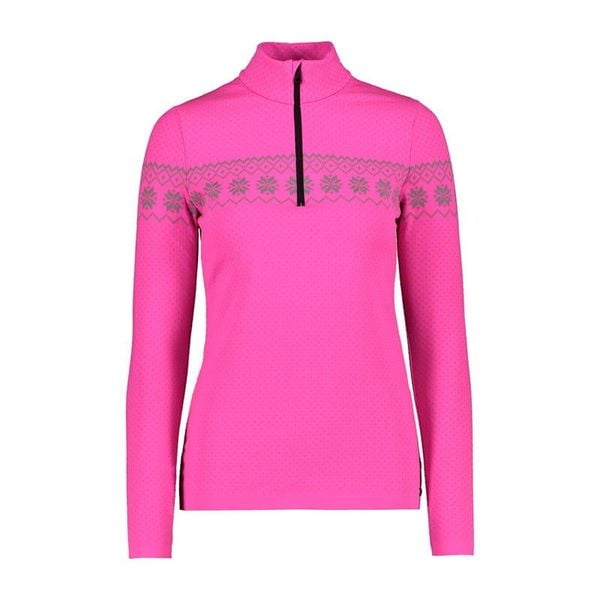 Bluza damska turystyczna CMP 7H96146. Czerwone bluzy damskie CMP, xs, bez wzorów, z włókna, bez kaptura, trekkingowe. Za 324.99 zł.