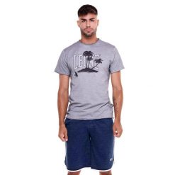 Koszulka na co dzień na siłownię. Czerwone buty sportowe męskie LEONE 1947 APPAREL, bez wzorów, bez kołnierzyka, bez ramiączek, na fitness i siłownię. Za 96.83 zł.