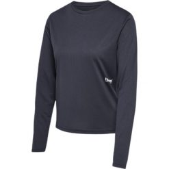 Damski jersey z długim rękawem Hummel Pulse. Szare koszulki sportowe damskie Hummel, bez wzorów, z jersey, sportowe, bez kołnierzyka. Za 189.00 zł.