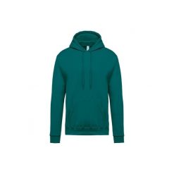 Bluza z kapturem Kariban. Zielone bluzy męskie KARIBAN, xl, bez wzorów, z bawełny, z kapturem. Za 155.00 zł.