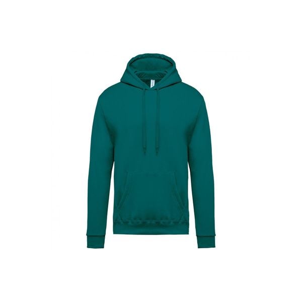 Bluza z kapturem Kariban. Zielone bluzy męskie KARIBAN, xl, bez wzorów, z bawełny, z kapturem. Za 155.00 zł.
