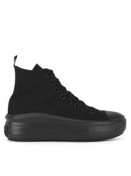 Converse Trampki CHUCK TAYLOR ALL STAR MOVE A03668C Czarny. Czarne trampki i tenisówki dziewczęce Converse, bez wzorów, z materiału, bez zapięcia. Za 249.99 zł.
