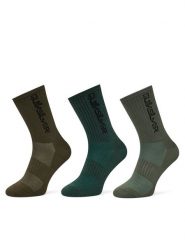 Quiksilver Skarpety długie AS_QUIKSILVER_100W_SS25 (3-PACK) Khaki. Brązowe skarpety męskie Quiksilver, bez wzorów, z bawełny. Za 39.99 zł.