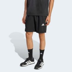 Spodenki fitness męskie ADIDAS. Czarne krótkie spodenki sportowe męskie Adidas, l, bez wzorów, ze skóry, na fitness i siłownię, climacool (adidas). Za 129.99 zł.