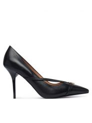 LOVE MOSCHINO Szpilki JA10119G1PIA0000 Czarny. Czarne szpilki damskie Love Moschino, bez wzorów, ze skóry, bez obcasa, bez zapięcia. Za 1,059.00 zł.