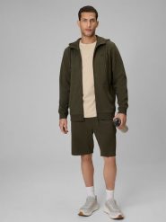 4F Spodenki dresowe męskie - khaki XL. Brązowe szorty męskie 4f, l, bez wzorów, z dresówki. Za 79.99 zł.