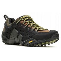 Buty trekkingowe dla mężczyzn Merrel Intercept. Czarne trekkingi męskie Merrell, trekkingowe. Za 599.00 zł.