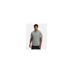 T-Shirt Męski Sportowy Under Armour Tech Textured. Zielone koszulki sportowe męskie Under Armour, m, bez wzorów, bez kołnierzyka, bez ramiączek, do biegania. Za 139.99 zł.