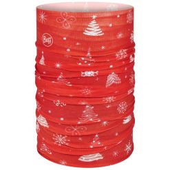 Naszyjnik na szyję Buff Original Ecostretch Chalim Holidays 2023. Czerwone szaliki i chusty damskie Buff, bez wzorów, z elastanu, wakacyjne. Za 76.00 zł.