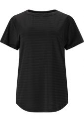 Koszulka damska Whistler Skylon. Czarne t-shirty damskie Whistler, bez wzorów, z elastanu, eleganckie, bez kołnierzyka. Za 89.99 zł.