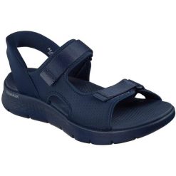 Sandały męskie Skechers Go Walk Flex Sandal easy Entr. Niebieskie sandały męskie Skechers, z materiału, bez zapięcia. Za 490.00 zł.