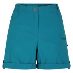Szorty damskie Melodic. Niebieskie szorty sportowe damskie Dare 2b, bez wzorów, z materiału, sportowe, trekkingowe. Za 182.00 zł.