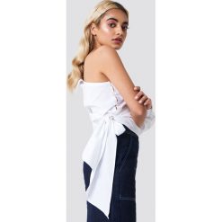 NA-KD Trend Koszula z jednym rękawem i wiązaniem - White. Koszule damskie marki NA-KD Trend. W wyprzedaży za 60.97 zł.