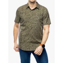 Koszula turystyczna męska Royal Robbins Amp Lite Printed S/S. Zielone koszule męskie ROYAL ROBBINS, m, bez wzorów, casualowe, bez kołnierzyka, bez ramiączek. Za 265.99 zł.