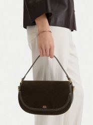 GINO ROSSI Torebka EO-LUIZA Brązowy. Brązowe torebki do ręki damskie Gino Rossi, bez wzorów, ze skóry, bez dodatków. Za 269.99 zł.