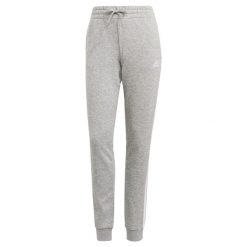 Długie Spodnie Dresowe Adidas Essentials French Terry 3 Stripes Szary. Białe spodnie dresowe damskie Adidas, m, bez wzorów, z bawełny. Za 238.35 zł.