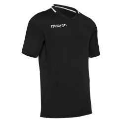 Jersey Macron jet. Czarne koszulki sportowe męskie Macron, bez wzorów, z jersey, bez kołnierzyka, bez ramiączek. Za 225.00 zł.