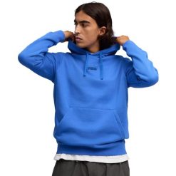 Bluza męska Puma ESS No.1 Logo Centered Hoodie. Niebieskie bluzy męskie Puma, m, bez wzorów, z bawełny, bez kaptura. Za 164.99 zł.