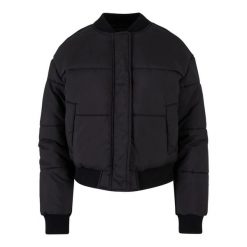 Damska kurtka puchowa Urban Classics. Czarne kurtki damskie Urban Classics, m, bez wzorów, z materiału, bez kaptura. Za 301.30 zł.