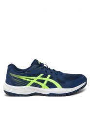 Asics Buty halowe Upcourt 6 1071A104 Niebieski. Niebieskie buty sportowe męskie Asics, ze skóry, bez zapięcia. Za 299.99 zł.