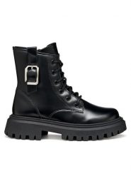 Geox Botki J Maquinnens J56M6C 000CN C9999 S Czarny. Czarne botki dziewczęce Geox, ze skóry, bez zapięcia. Za 289.99 zł.