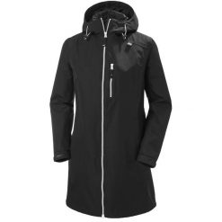 Damski długi płaszcz Helly Hansen Belfast. Czarne płaszcze damskie Helly Hansen, m, bez wzorów, z materiału, sportowe, długie. Za 680.55 zł.