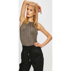 Morgan - Top. Zielone koszule damskie Morgan, s, bez wzorów, z dzianiny, bez kołnierzyka, bez ramiączek. W wyprzedaży za 119.90 zł.