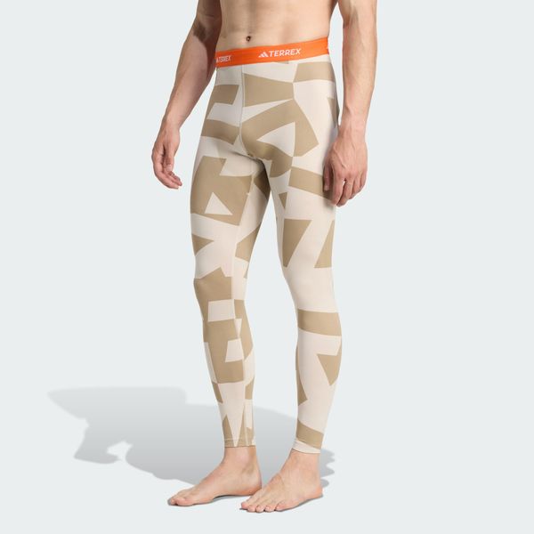 Legginsy bazowe Multi Synthetic Base Layer. Brązowe legginsy damskie Adidas, uniwersalny, bez wzorów, trekkingowe, climacool (adidas). Za 219.00 zł.