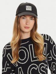 EA7 Emporio Armani Czapka z daszkiem 280044 4F100 00020 Czarny. Czarne czapki i kapelusze damskie EA7 Emporio Armani, bez wzorów, z materiału. Za 159.99 zł.
