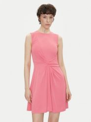 Silvian Heach Sukienka koktajlowa Ereni GPP25331VE Różowy Slim Fit. Czerwone sukienki damskie Silvian Heach, bez wzorów, z syntetyku, wizytowe, bez kołnierzyka, bez ramiączek. Za 309.99 zł.