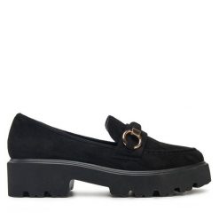 Loafersy DeeZee. Czarne mokasyny damskie DeeZee. Za 139.99 zł.