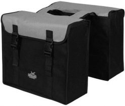 Podwójna Torba Na Rower 34 Litry 37 X 33 X 14 Cm (2X) - Czarny / Srebrny. Czarne torby i plecaki dziecięce GREENLANDS, z materiału. Za 158.15 zł.