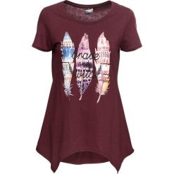 T-shirt bonprix czerwony klonowy z nadrukiem. Bluzki damskie bonprix. Za 59.99 zł.