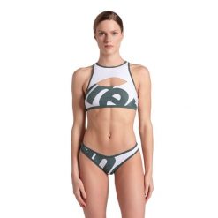 Strój kąpielowy damski dwuczęściowy kostium na basen Arena Brassiere. Białe bikini damskie Arena, s, bez wzorów. Za 131.98 zł.