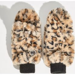 Puszyste rękawiczki - Brązowy. Rękawiczki damskie marki Sinsay. W wyprzedaży za 19.99 zł.