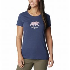 Koszulka Damska Columbia Daisy Days SS Graphic T-Shirt. Fioletowe koszulki sportowe damskie Columbia, s, bez wzorów, sportowe, bez kołnierzyka. Za 100.99 zł.