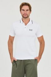 EA7 Biała męska koszulka polo, Rozmiar L. Białe koszulki polo męskie EA7 Emporio Armani, l, bez wzorów, bez ramiączek. W wyprzedaży za 359.99 zł.