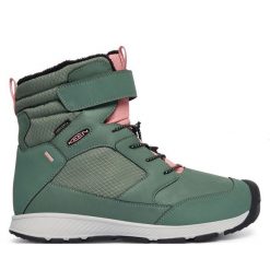 Śniegowce Keen. Zielone śniegowce dziewczęce Keen, bez zapięcia. Za 439.99 zł.
