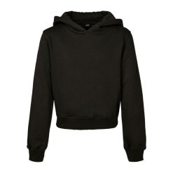Bluza Z Kapturem Dla Dziewczynek. Białe bluzy dla dziewczynek BUILD YOUR BRAND, bez wzorów, bez ramiączek, z kapturem. Za 115.99 zł.