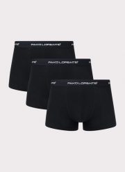 PAKO LORENTE – Trójpak bokserek męskich w kolorze czarnym. Czarne bokserki męskie Pako Lorente, l, bez wzorów, z bawełny. Za 129.99 zł.